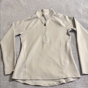 Under Armour Women's Light Gray Quarter-Zip Performance Pullover